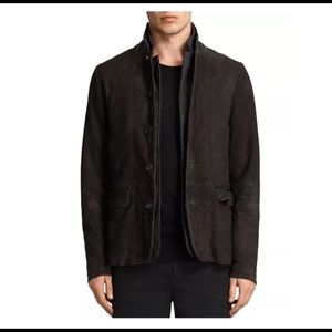 ALLSAINTS Survey Regular Fit Leather Blazer SZ MED